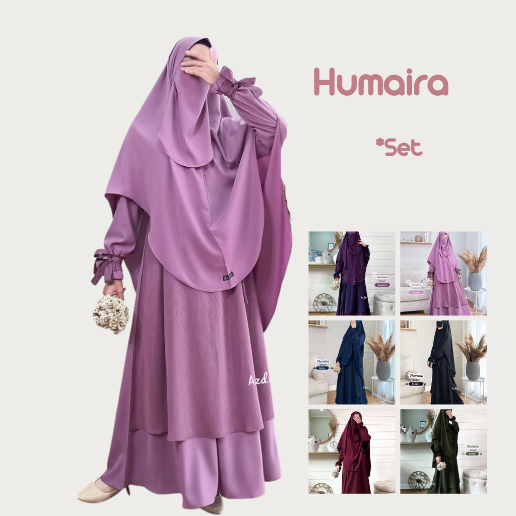 GAMIS SET EMBOSS HUMAIRA BY AZDA
