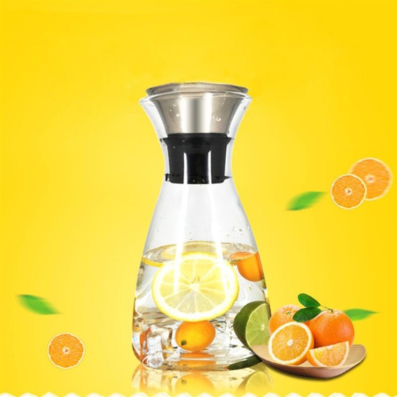 HAIMAITONG Botol Air Minum Kaca Tea Pot Pitcher 1500ML - H202