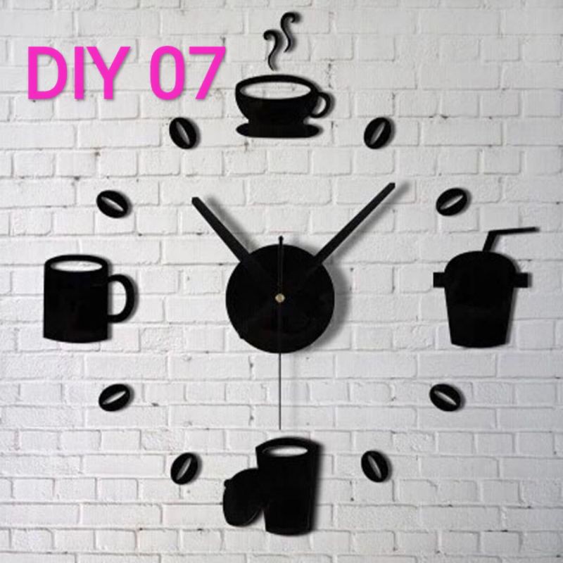 Jam Dinding DIY Unik Quartz Wall Clock Creative Dekorasi Interior-DIY 07