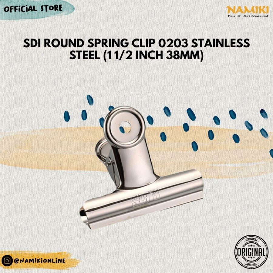 

SDI Round Spring Clip 0203 Stainless Steel (1 1/2 Inch 38mm)