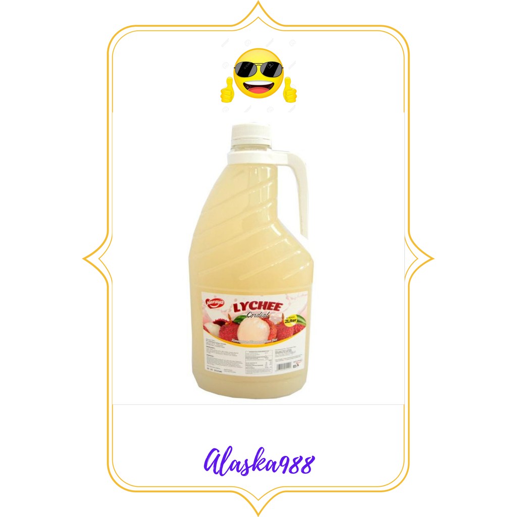 

NARAYA SIRUP LYCHEE CORDIAL 2 LT LTR LITER