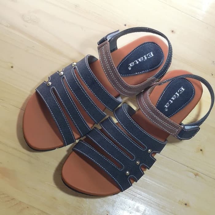 IRDA SANDAL WANITA YA02 KUNING/HITAM