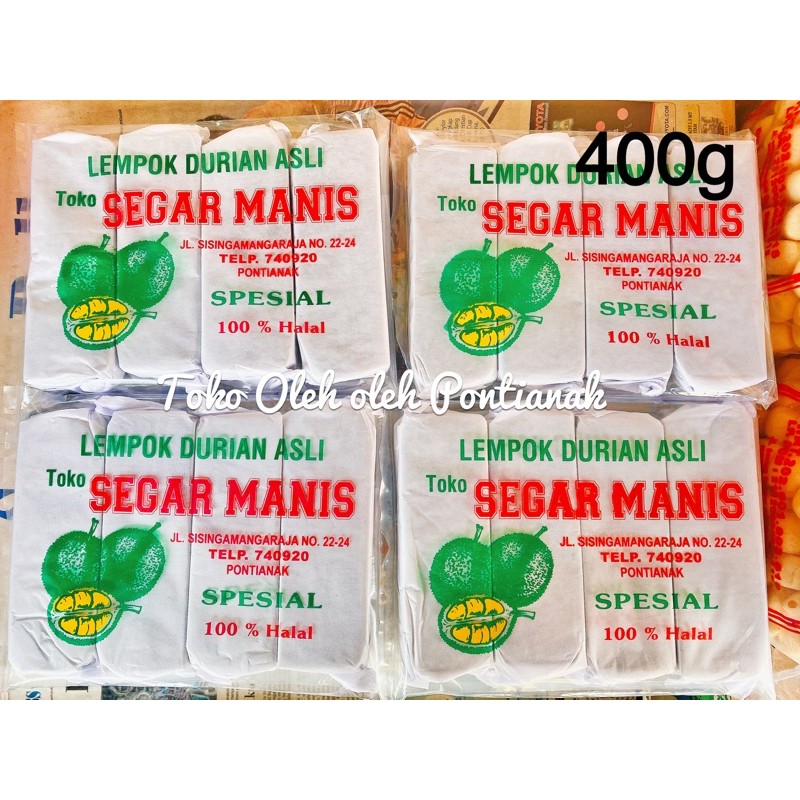 

Dodol Durian 400g SEGAR MANIS/ Lempok Durian Segar Manis/ Spesial Oleh oleh Khas Pontianak