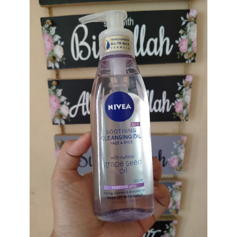 Nivea Soothing Cleansing Oil Grape seed & Nivea Cleansing Coconut