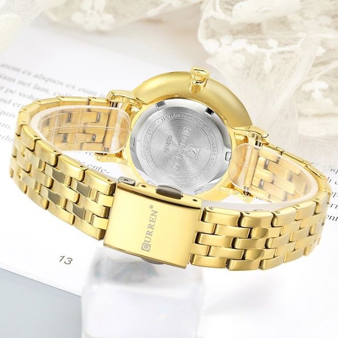 CURREN 9046 Jam Tangan Wanita Analog Tali Kulit WK-SBY