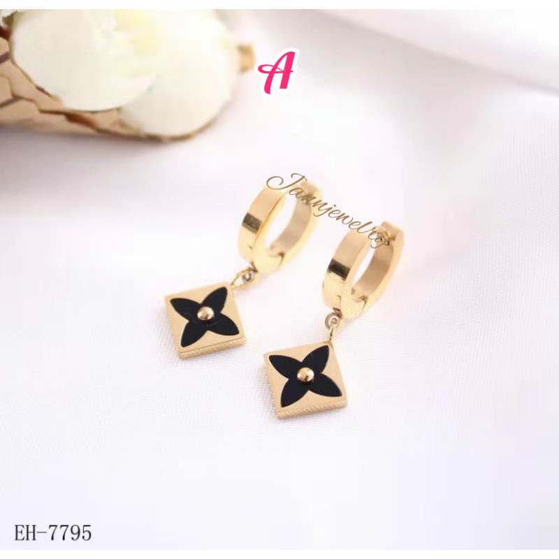 Anting Asli Titanium Fashion Korea Simple Anti Karat &amp; Alergi