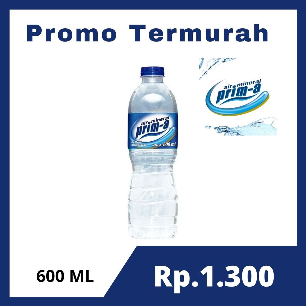 Jual Air Mineral Prima A Water Sosro 600ml Shopee Indonesia 5421