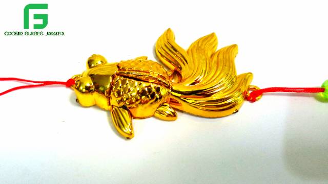 HIASAN IMLEK MURAH IKAN EMAS GOLD DEKORASI POHON MEIHWA PREMIUM GARLAND IMLEK MURAH GROSIR