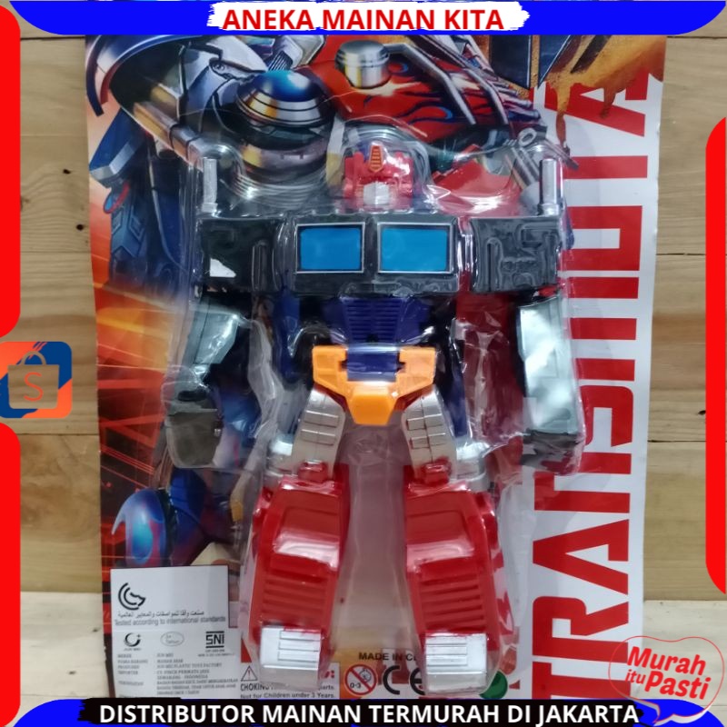 PROMO Mainan Anak Laki Laki  Robot optimus brave destiny mobil berubah jadi robot Berkualitas SNI