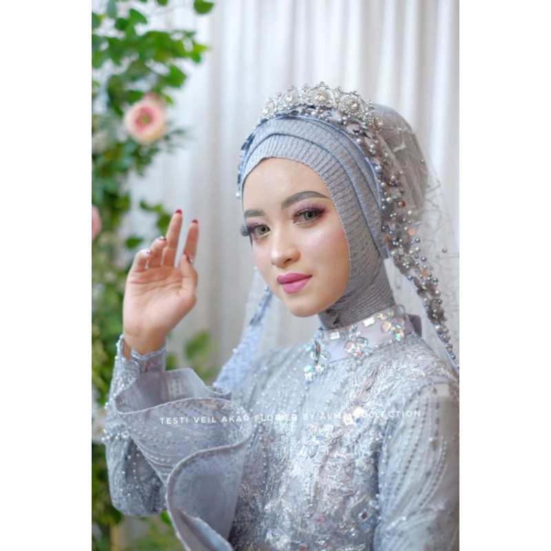 veil mewah akar bunga squeen