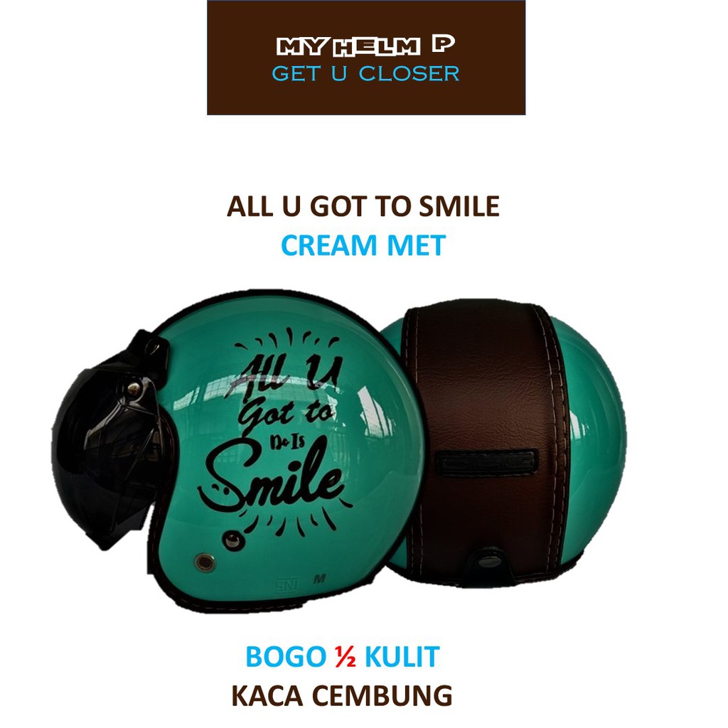 HELM DAG MODEL BOGO MOTIF SEMI KULIT KUALITAS PREMIUM KACA CEMBUNG BUSA FULL KNOCKDOWN