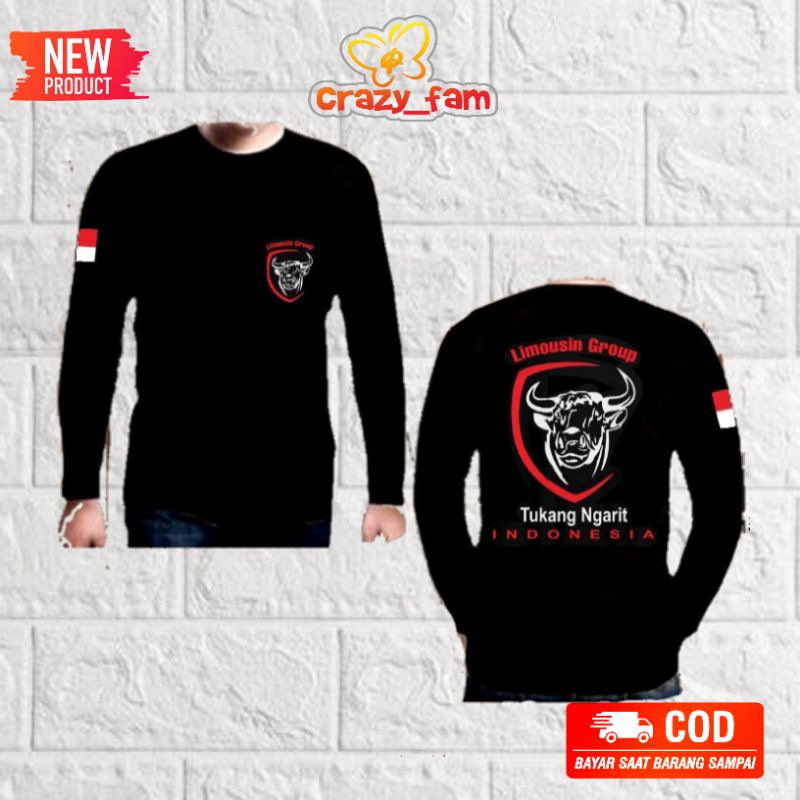 KAOS BAJU LENGAN PANJANG TUKANG NGARIT