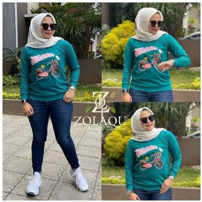 KAOS ZOLAQU SIZE M L XL 100% ORIGINAL TERBARU TERLARIS HIJAU TOSCA NEW PAKE BAN BAWAH