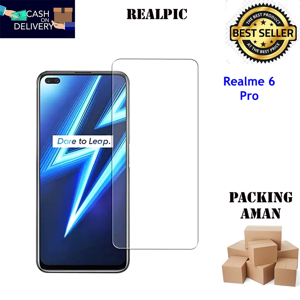 Tempered Glass Realme 6 Pro Screen Protector Anti Gores