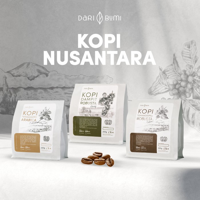 

Kopi Bubuk Robusta/Arabica Asli Dari Bumi - Tmg. Arabica, 100 gr