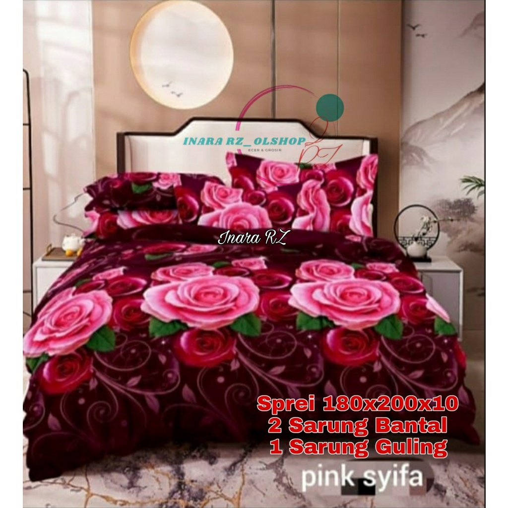 Sprei Homemade Cantik Motif Bunga, Sprei motif bunga, Seprai Bunga Mawar, Seprei 180x200, Sprei murah 120x200 Homemade