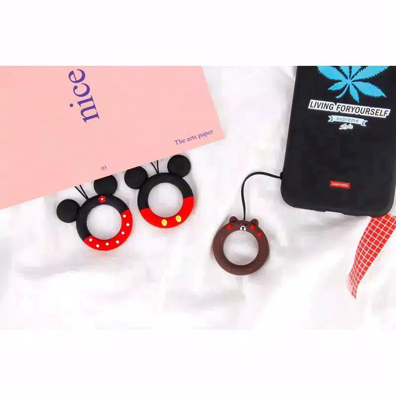 OS Strap ring gantungan jari serbaguna hp kamera kunci flashdrive mp3 Ring Hp