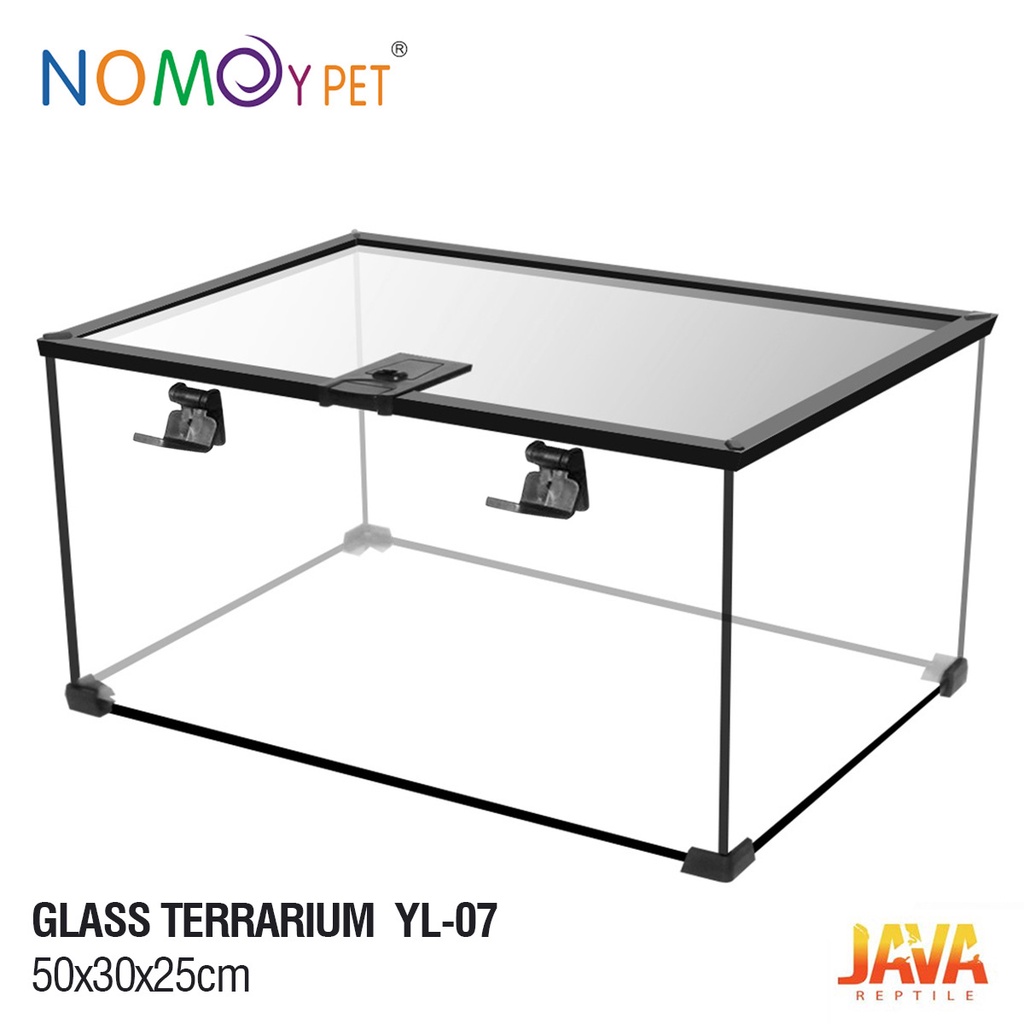Nomoy Glass Terrarium 50*30*25 CM kandang gecko pacman ular BP YL-07