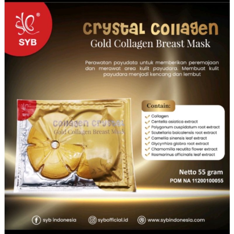 SYB Gold Collagen Breast mask Original (ready)