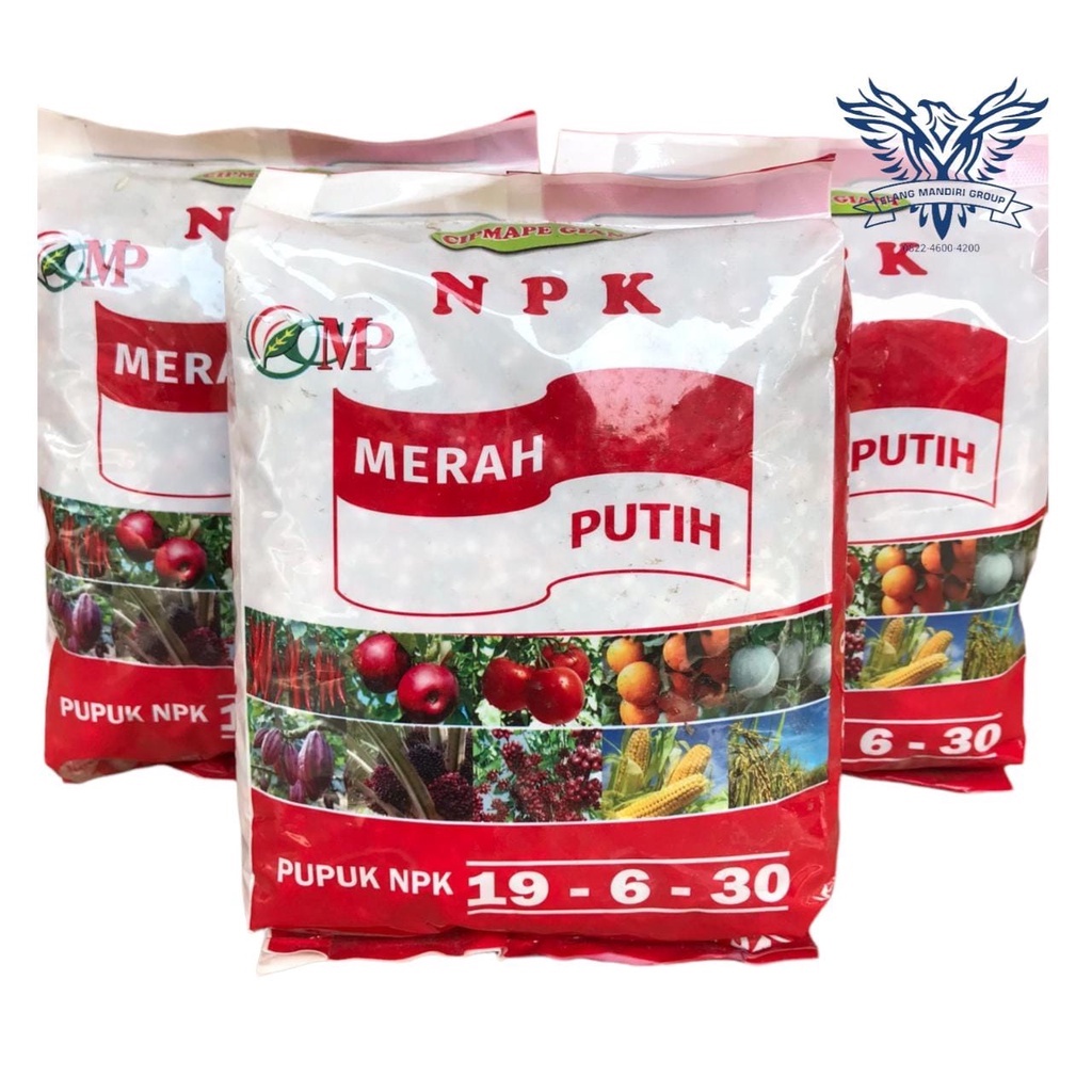 NPK 19 6 30  Merah Putih CMP  19 6 30 Kemasan 1 Kg npk grower npk winer