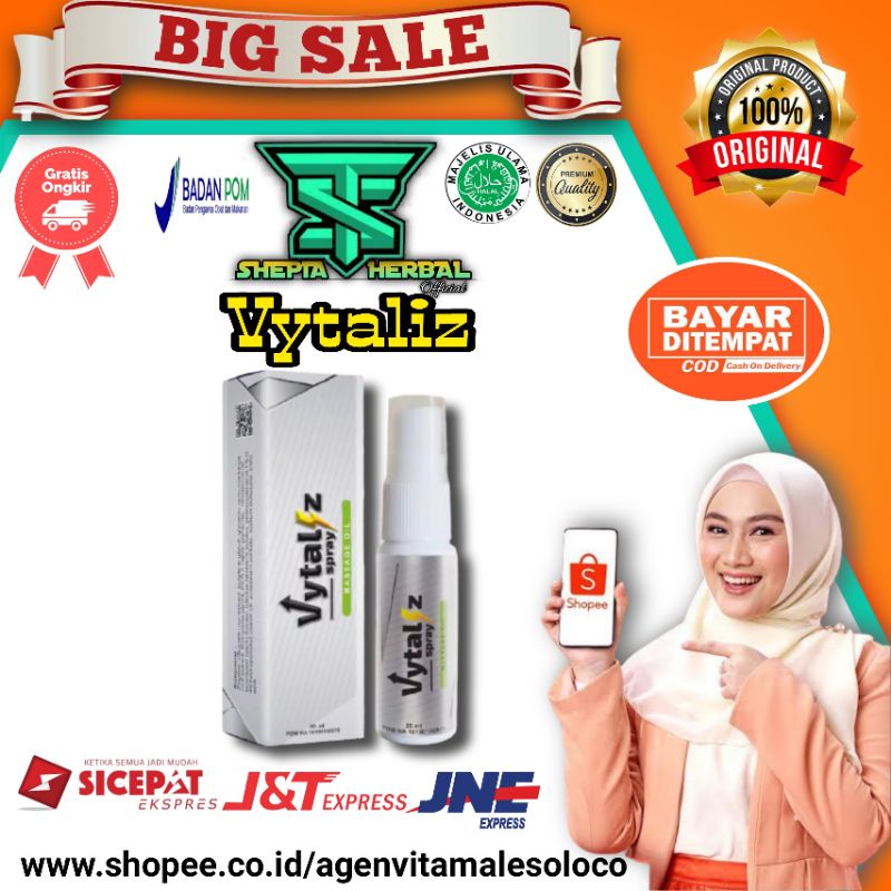 VYTALIZ SPRAY ASLI HERBAL ORIGINAL SEMPROT PRIA