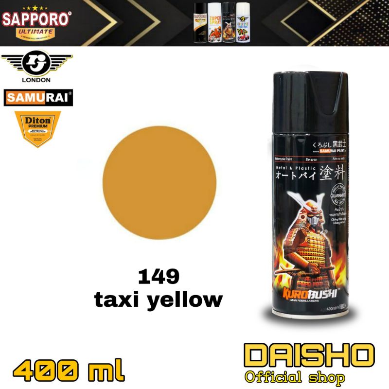 samurai paint taxi yellow kuning taksi 149 400ml cat semprot spray