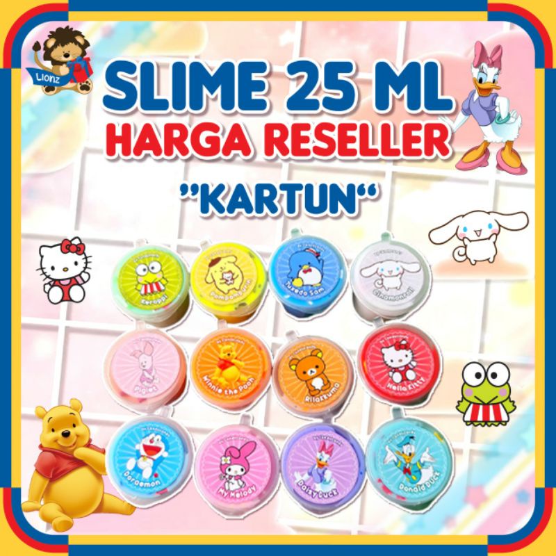 slime mini kartun 25ml kusus harga grosir by Lionz.idn