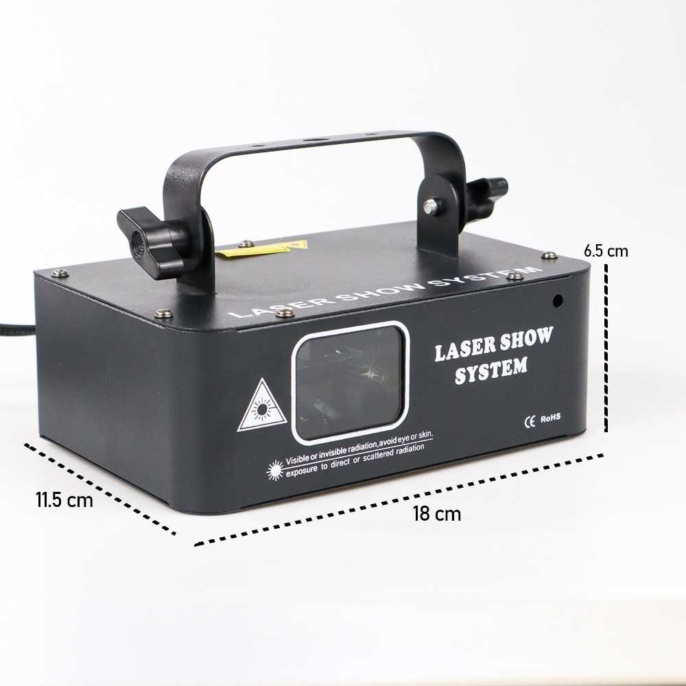 Lampu Sorot Panggung Disco Beam Laser RGB DMX 500mW