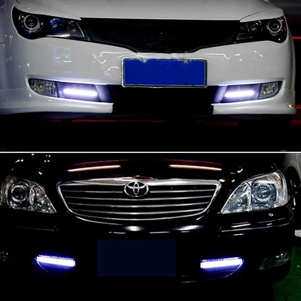 1Pc Lampu LED COB Universal Anti Air untuk DRL / Fog Lamp Mobil