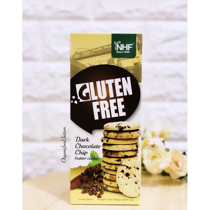 

NHF Gluten Free Cookies / Cookies Dark Choco 240g