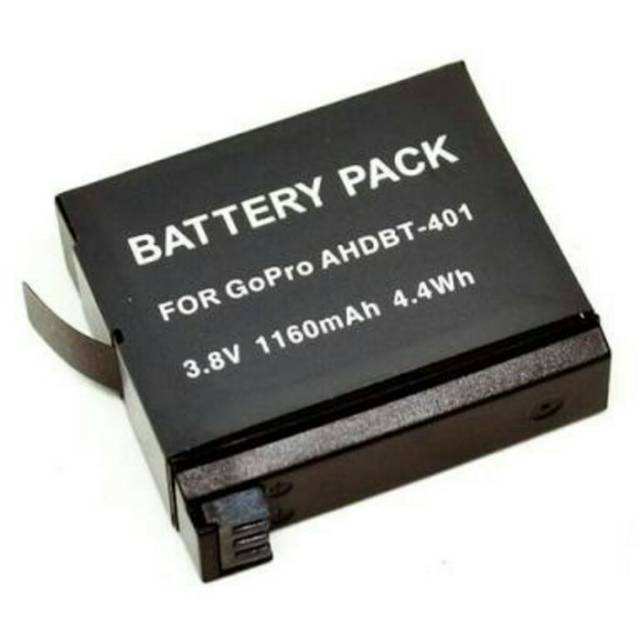 Baterai gopro hero 4 battery action cam 1600 mAh replacement