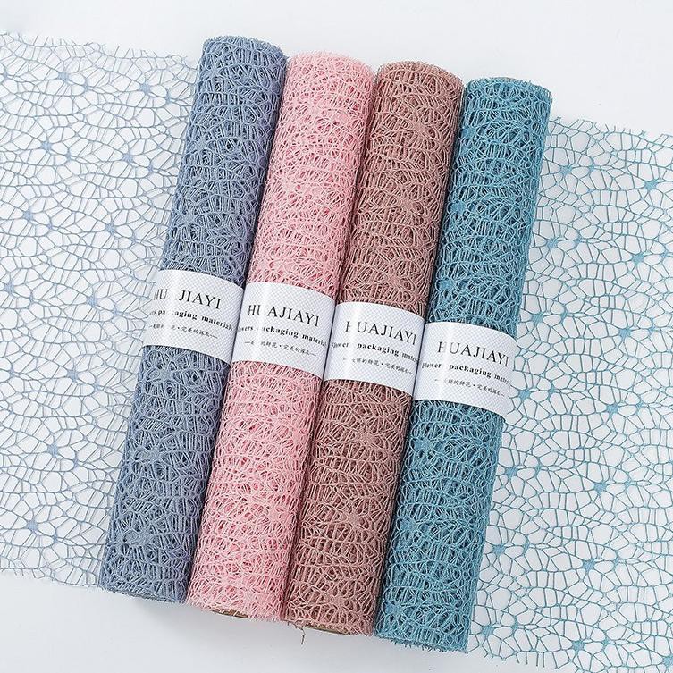 

M3riahh KOREAN WEB ROLL (50 cm x 5 Yard) - Kertas Bunga Wrapping Paper RollCodeeD .8.RO8