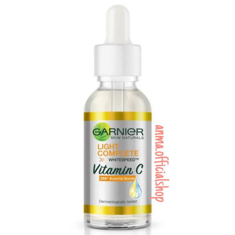 Garnier Serum 30mL Sakura White Hyaluron dan Light Complete Vitamin C 30x Booster Serum Skin Care-Light complete 30 ml