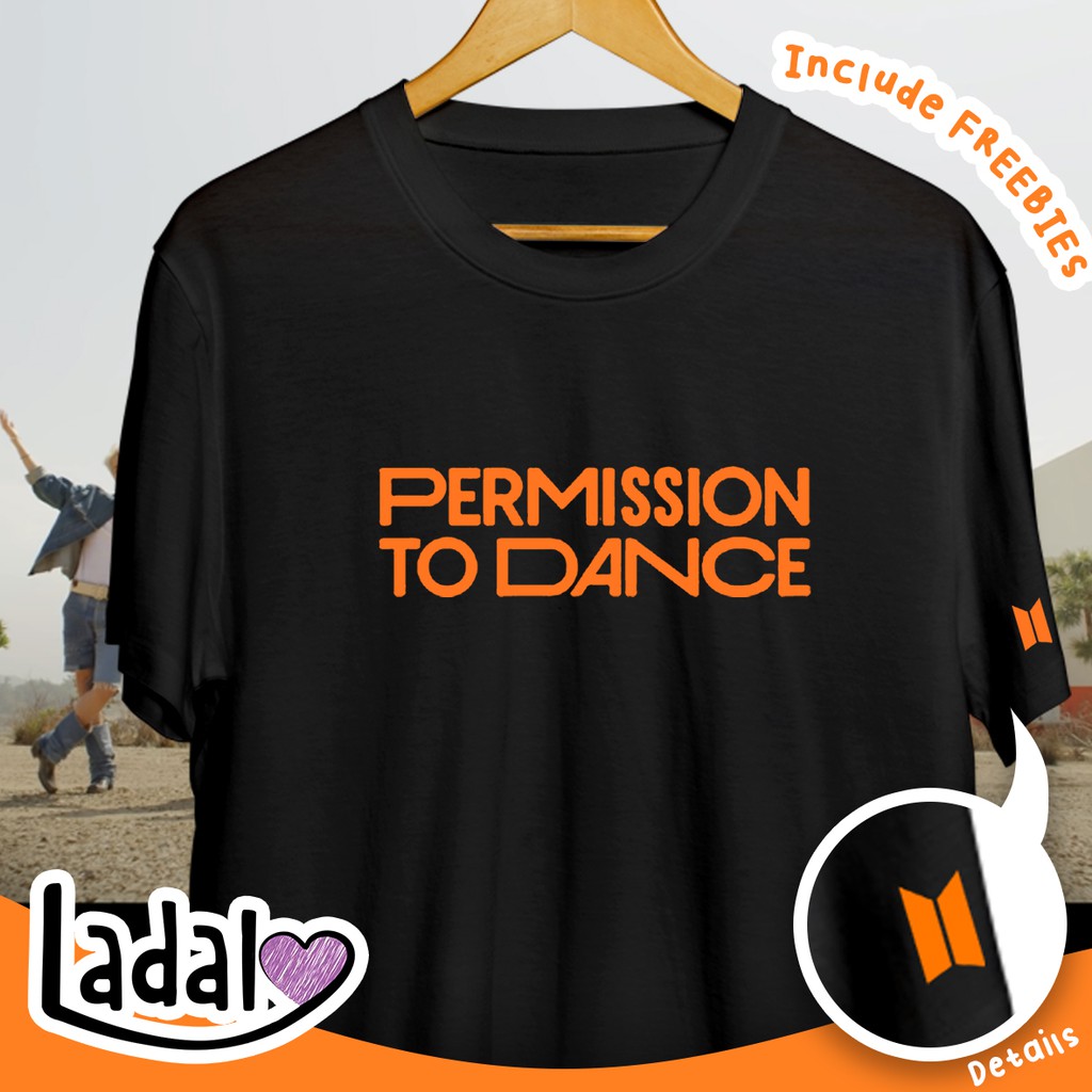 BTS PERMISSION TO DANCE LOGO TSHIRT -  - Baju BTS Butter  - Lengan Pendek & Panjang