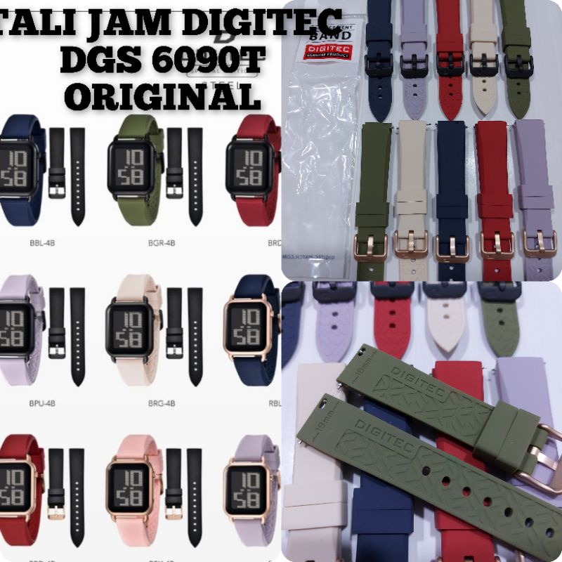 Tali jam tangan Digitec Dgs 6090 T original