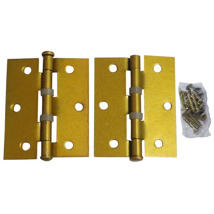 Engsel Plat Iron Hinges 4 X 3 Inch Untuk Pintu / Jendela / Lemari / Kandang Berkualitas Bagus
