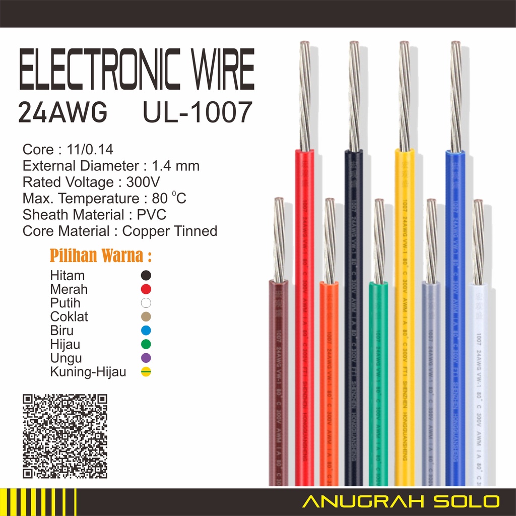 Jual Kabel Serabut AWG 24 AWG 24AWG 1 Meter | Shopee Indonesia