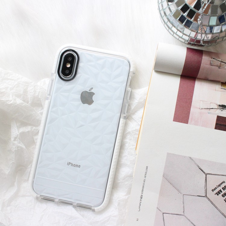 Soft Case TPU Shockproof Motif Berlian Simple untuk iPhone 11 12 Pro Max x 6 6S 7 8 7Plus xr xs max se 2020