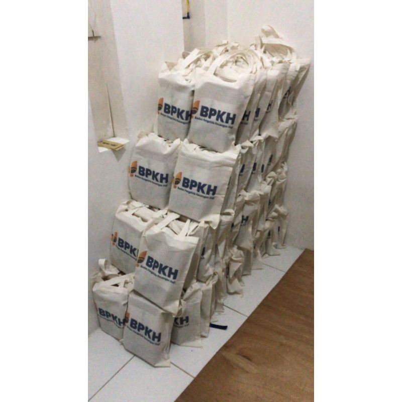 Totebag Tas Blacu 35x40 Free Gambar Murah Seminar Ulang Tahun Promosi