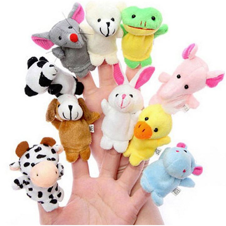 HIPPO LAND Boneka Jari Hewan - 10 Pcs Boneka Jari Hewan Lucu 216