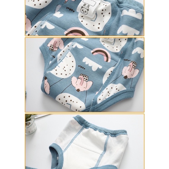 Celana Dalam Tatur Popok / Cloth Diaper Diapers Clodi Training Pants Pipis Bayi Anak Baby 6 layers / Celana Dalam Popok Latihan Pipis toilet Training Pants Cloth Diaper Cover Clodi Bayi Baby Anak / Celana Dalam Toilet Training Pants