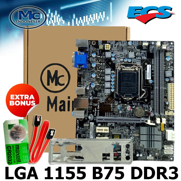 MOBO Mainboard Motherboard B75 Intel LGA 1155