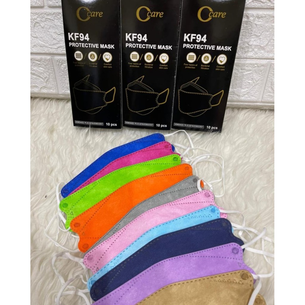 masker kf94 warna CCare masker kf 94 C care isi 10 mask convex