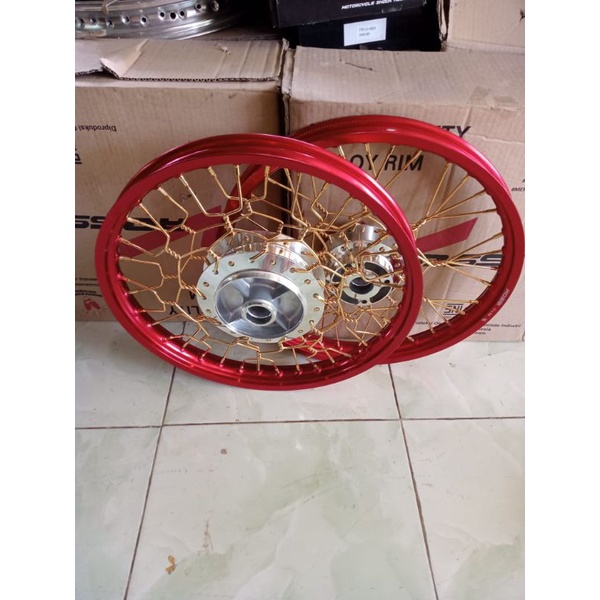 velg jari-jari fiz r /Vega r tromol besar Ring 17 stel kepang