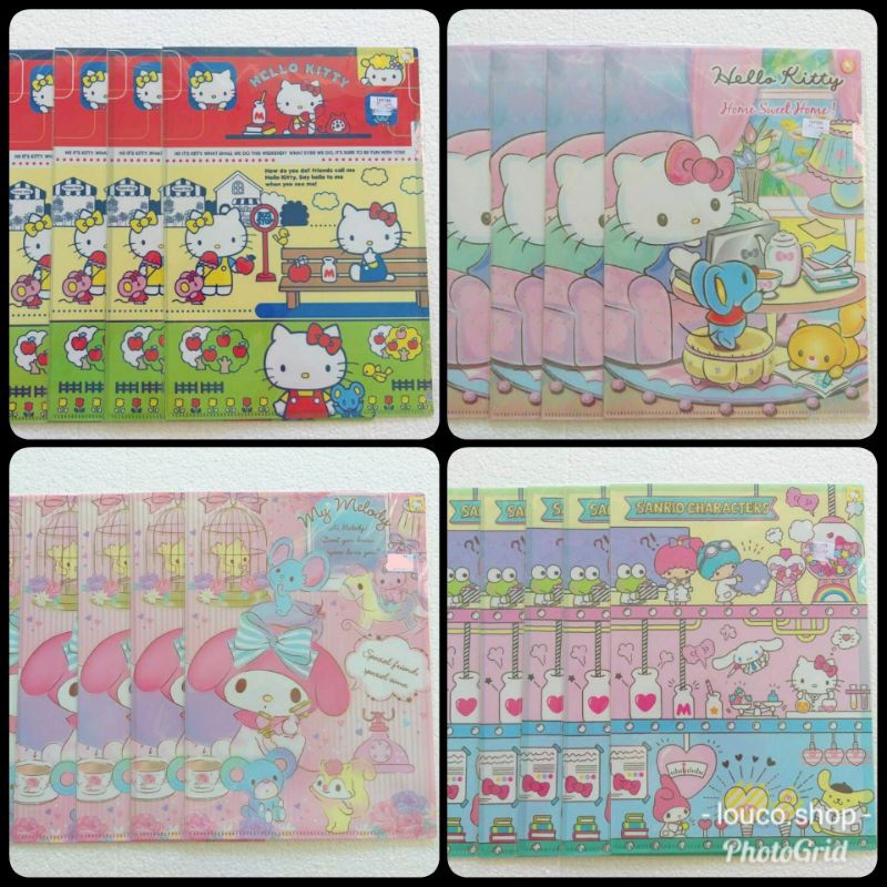 

Map File Folder A4 Lucu Karakter Sanrio Hello Kitty, My Melody, All Characters
