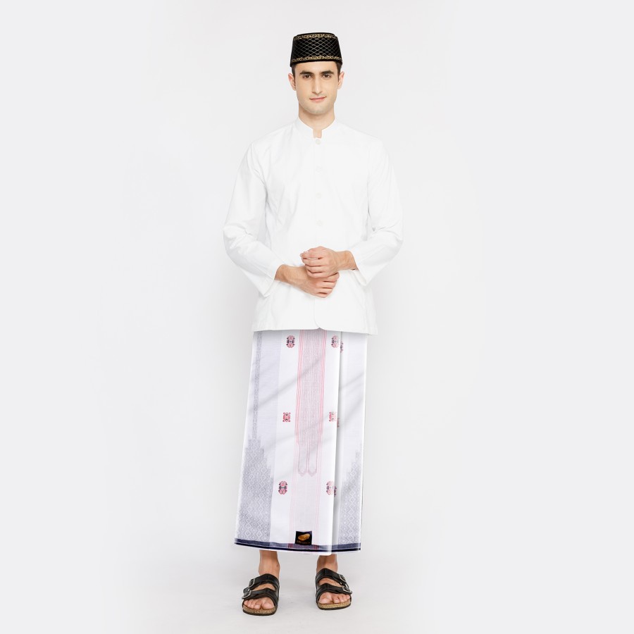 SARUNG ATLAS Super Premium 945 A9 JGE Putih Merah