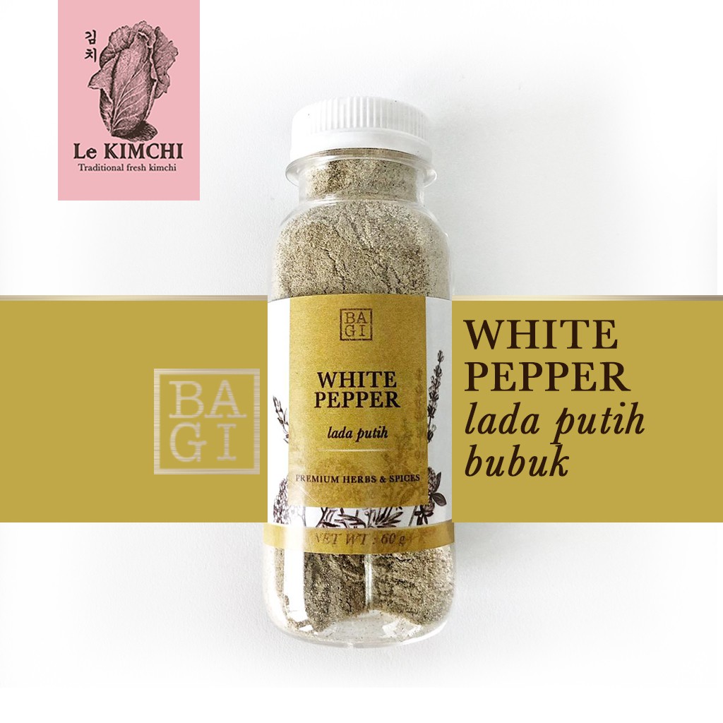 

Lada Putih bubuk PREMIUM - White Pepper Powder - BAGI - Bubuk Lada Putih - Ground White Pepper