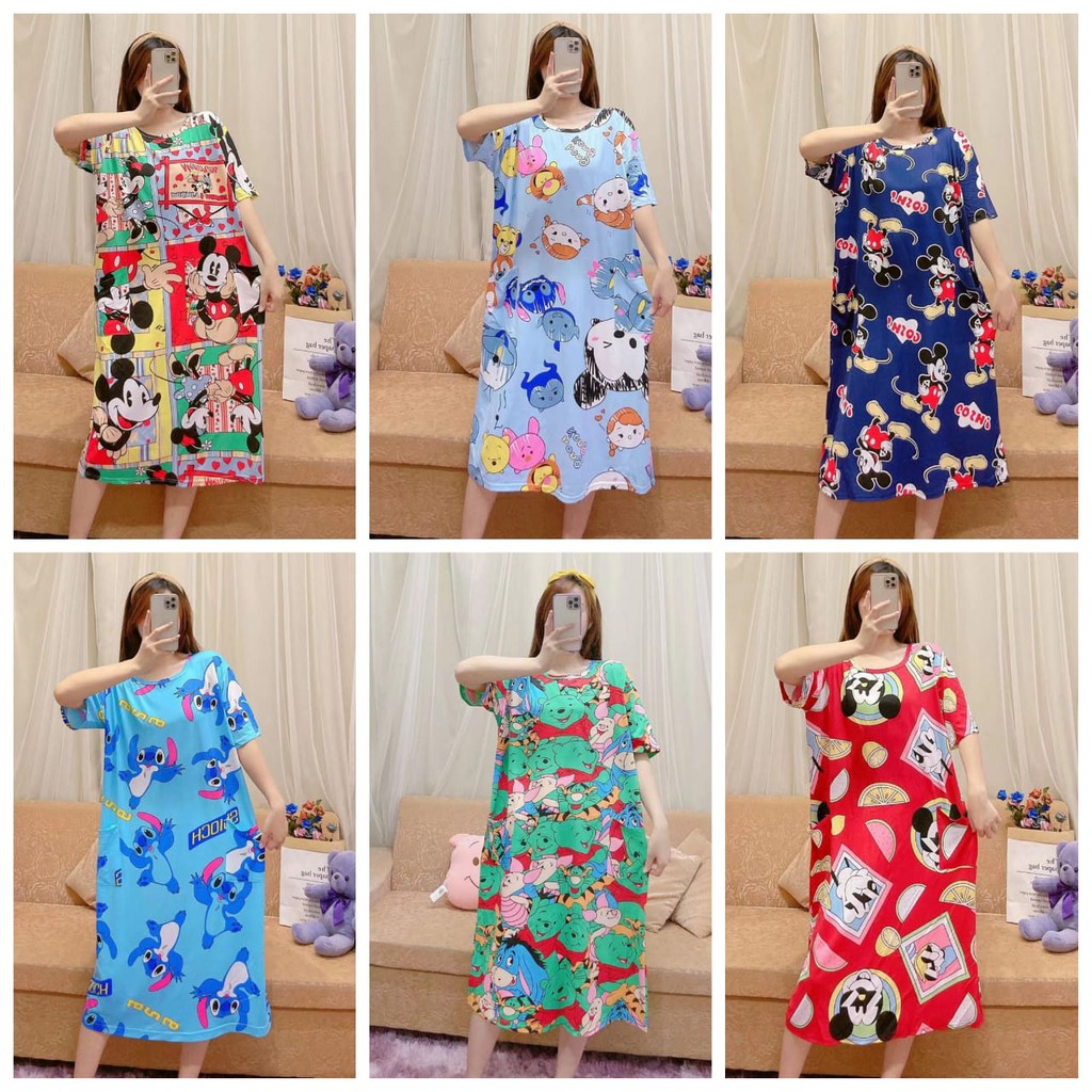 [BISA COD] DASTER OVERSIZE MOTIF KEKINIAN GOOD QUALITY IMPORT/DASTER JUMBO/DASTER KARAKTER / BAJU TI