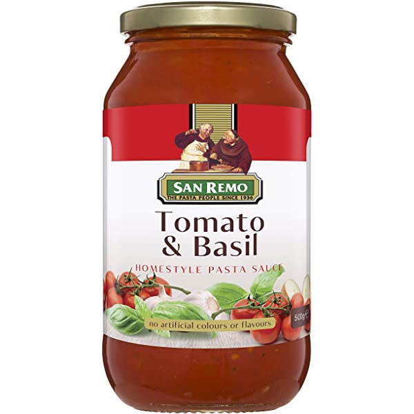 

San Remo Pasta Sauce Tomato & Basil + Bubble Wrap