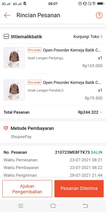 Open Preorder Kemeja Batik Couple Anak & Ayah Panjang / Pendek, Warna Cokelat